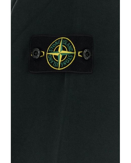 Stone Island Black Cotton Sweatshirt for men