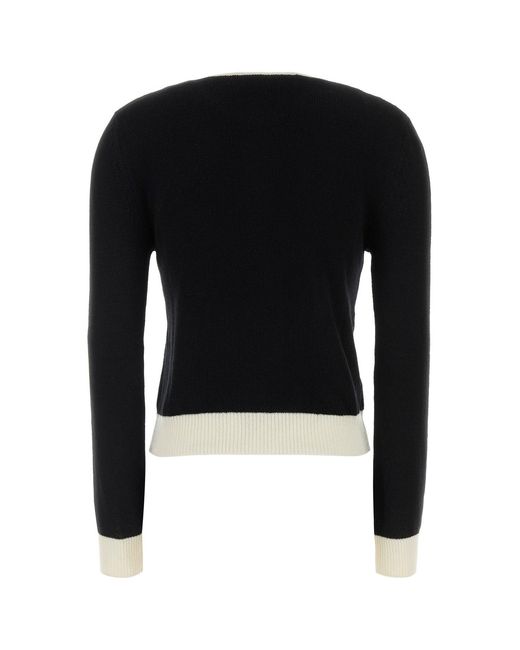Marni Black Wool Blend Cardigan