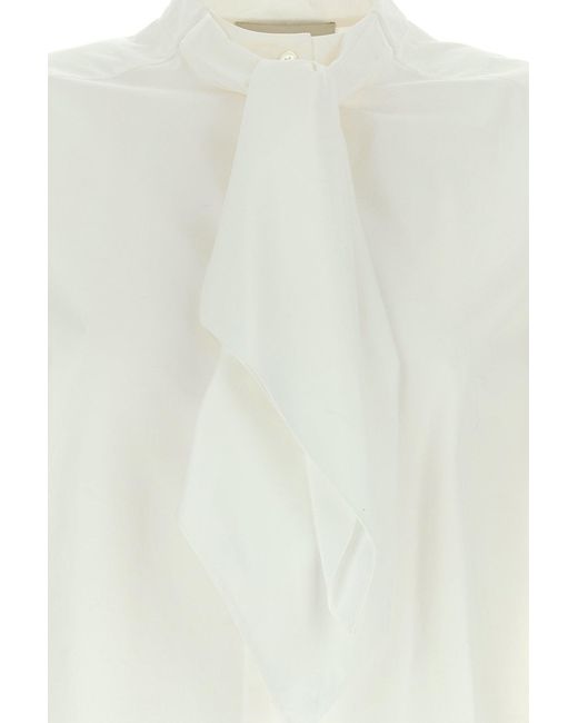 Tory Burch White Stretch Poplin Shirt