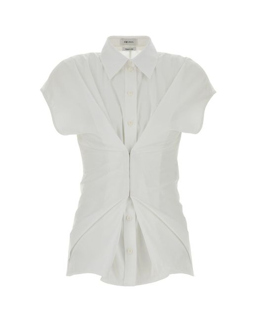 McQueen White Poplin Shirt