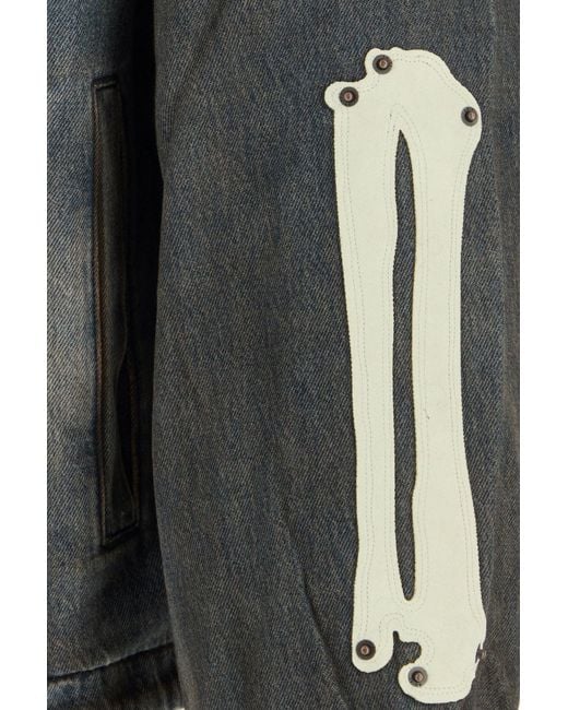 Amiri Gray Denim Jacket for men