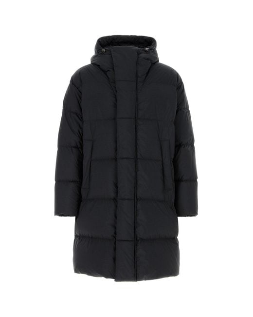 Herno Black Nylon Blend Down Jacket for men