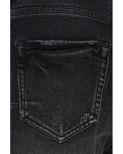 Purple Denim Black Stretch Denim Jeans for men
