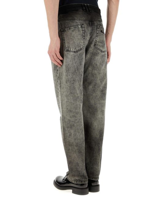 Balmain Gray Pantalone for men