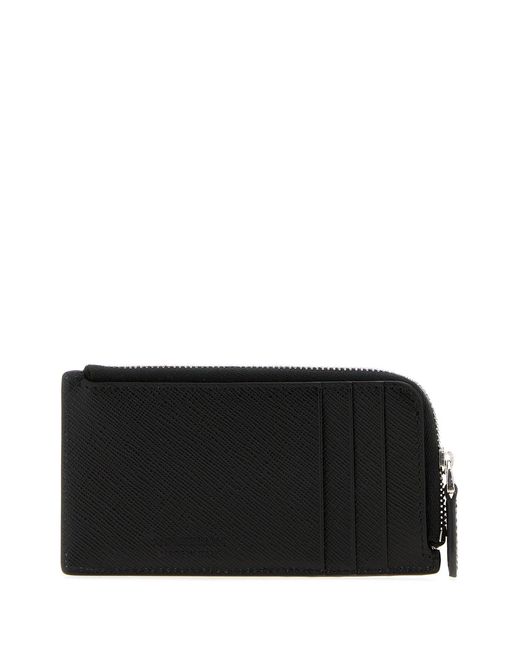 Montblanc Black Leather Card Holder for men