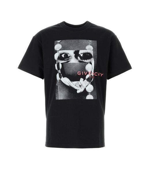 Givenchy Black Cotton T-shirt for men