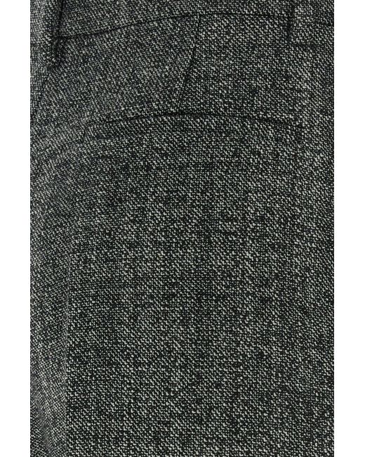 Valentino Garavani Black Two-tone Wool Palazzo Pant