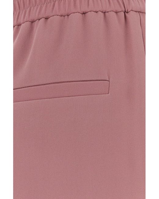 Valentino Garavani Antiqued Pink Silk Wide-leg Pant