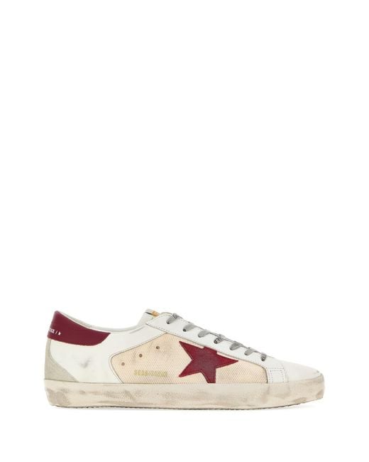 Golden Goose Deluxe Brand Pink Color Block Sneakers for men