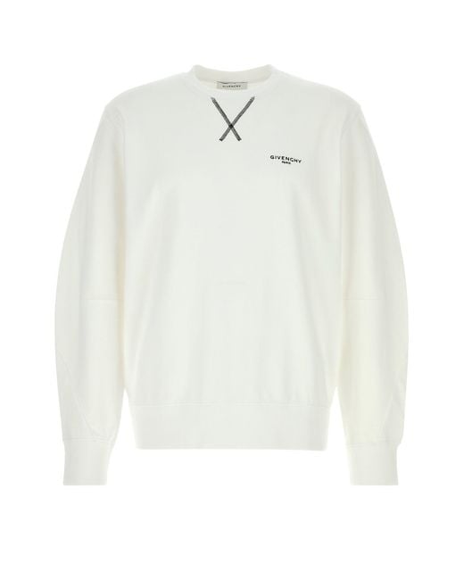 Givenchy White Crew Neck Sweatshirt for men