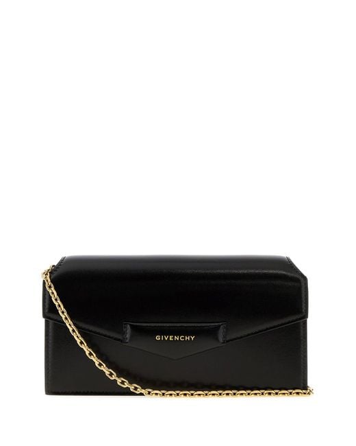 Givenchy Black Leather Antigona Clutch