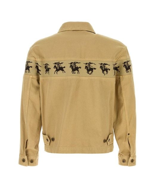 Burberry Natural Beige Denim Jacket for men