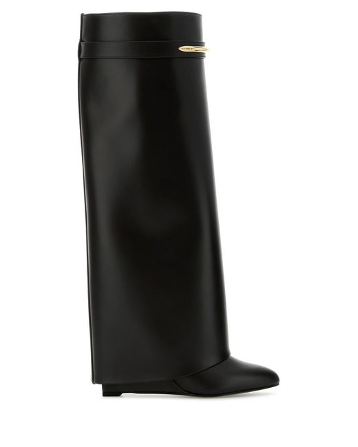 Givenchy Black Leather Shark Boots