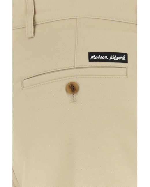 Maison Kitsuné Natural Beige Cotto Pant for men