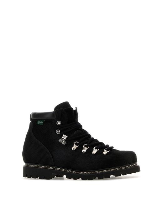 Junya Watanabe Black Solid Lace Up Boots for men