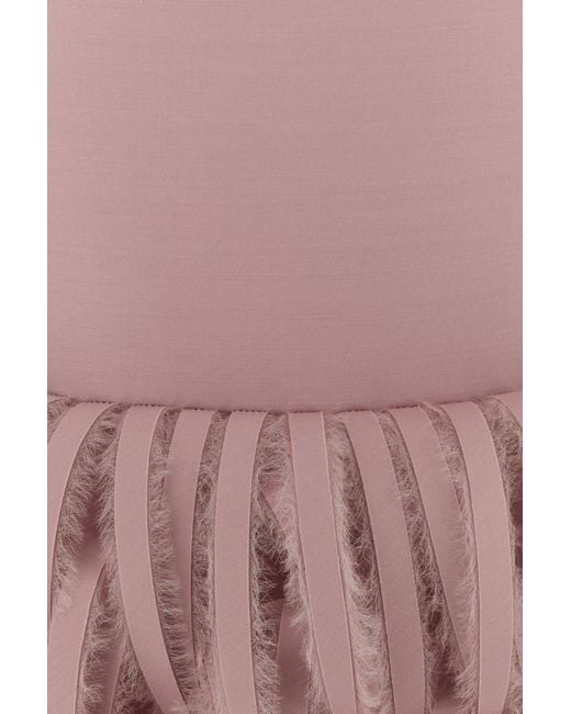 Balenciaga Pink Wool Blend Skirt
