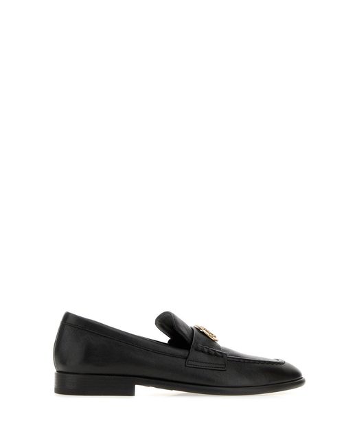 Burberry Black Leather Loafers