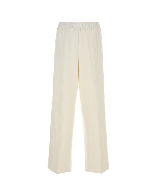 Jil Sander White Stretch Jersey Pant for men
