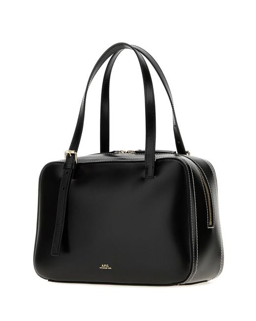 A.P.C. Black Leather Virginie Handbag
