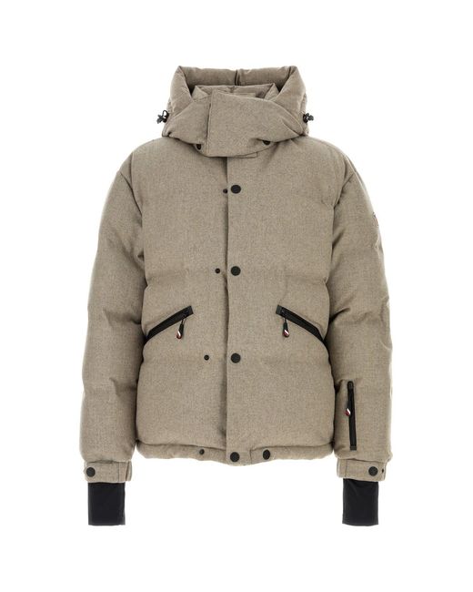 Moncler Natural Coats for men