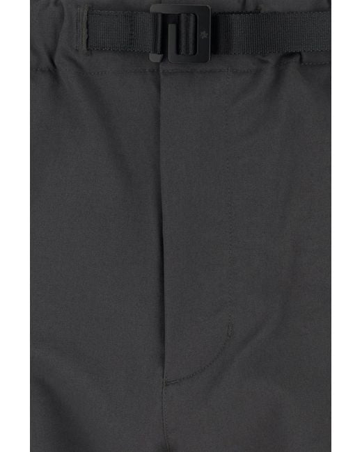 Goldwin Black Charcoal Stretch Polyester Pant for men