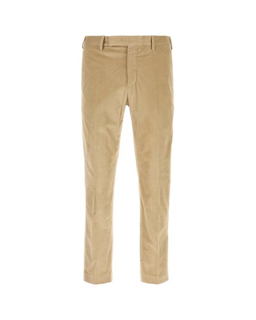 PT Torino Natural Beige Stretch Corduroy Pant for men