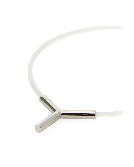 Y. Project White Transparent Pvc Y Necklace
