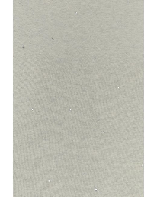 Golden Goose Deluxe Brand White Grey Cotton Sweatshirt