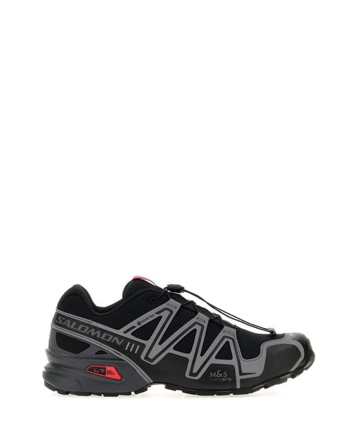 Salomon Black Multicolor Rubber And Mesh Speedcross 3 Sneakers
