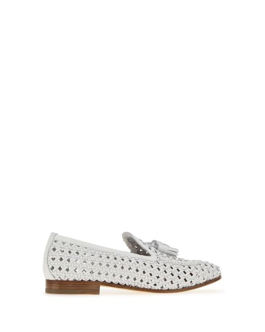 Fratelli Rossetti White Leather Loafers