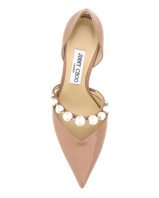 Jimmy Choo Pink Solid Pointed Toe Pumps
