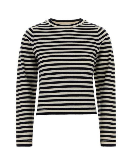 Extreme Cashmere Black Embroidered Cotton Blend N°451 Sweater