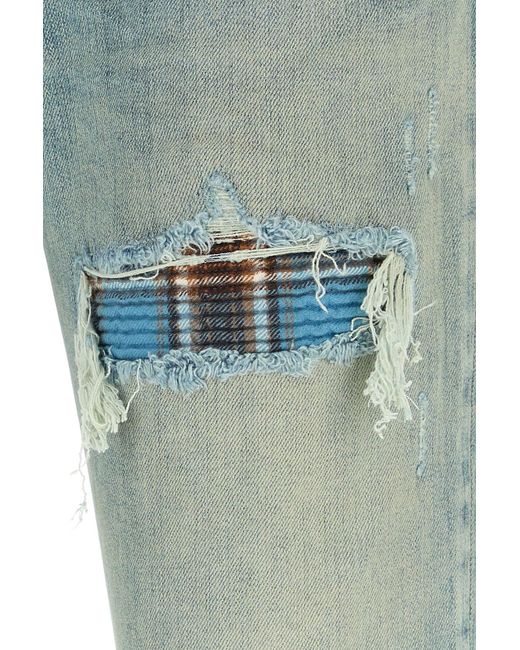Amiri Blue Stretch Denim Jeans for men