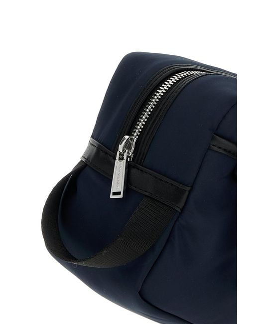 DSquared² Navy Blue Fabric Beauty Case for men