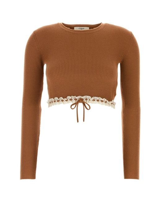 Chloé Brown Caramel Wool Sweater