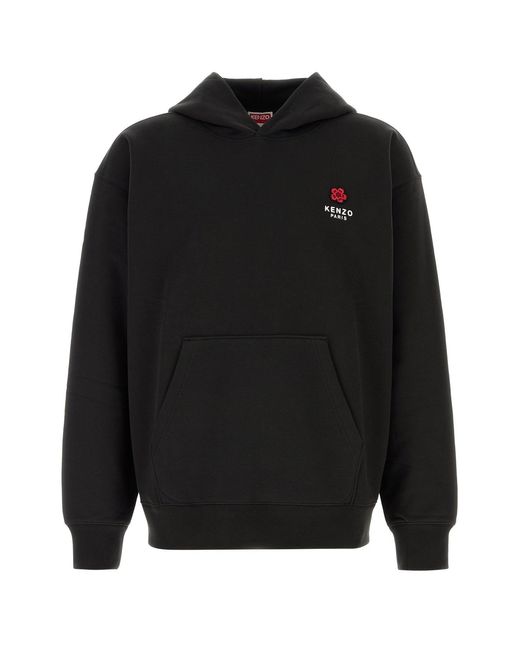 Felpa in cotone nero di KENZO in Black da Uomo