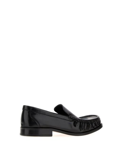 A.P.C. Black Leather Romeo Loafers for men