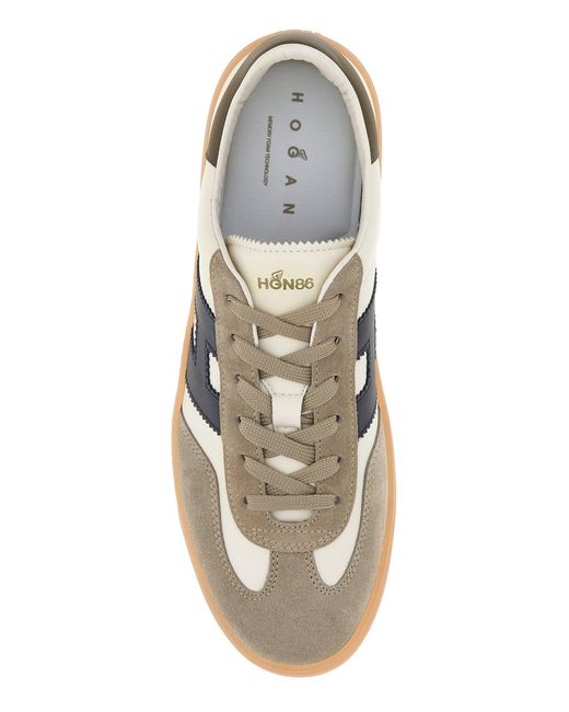 Hogan Multicolor Ivory Leather Cool Sneakers for men