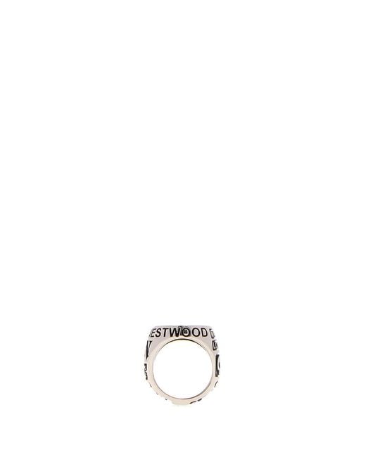 Vivienne Westwood Multicolor Silver Metal Lancelot Chevalier Ring