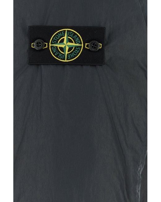 Stone Island Black Midnight Nylon And Polyester Parka for men