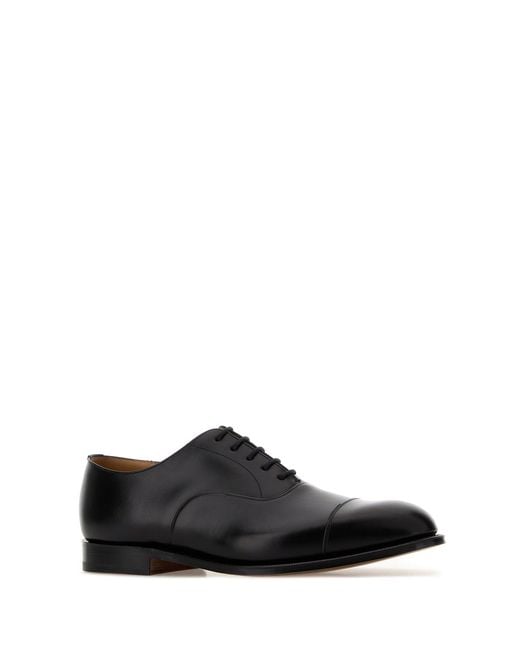 Church's Black Leather Consul Lace-Up Shoes for men