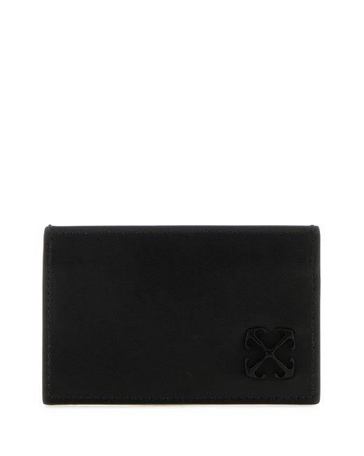 Off-White c/o Virgil Abloh Black Arrows-motif Leather Cardholder for men