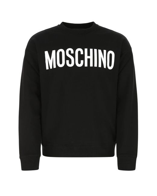 Moschino Cotton Sweatshirt in Black for Men | Lyst