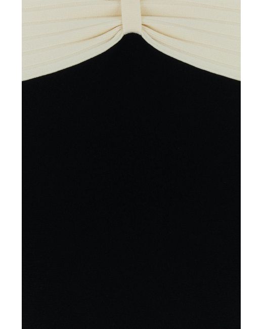 Valentino Garavani Black Viscose Blend Mini Dress