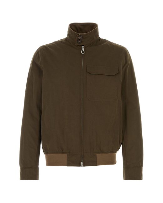 Paltò Green Mud Cotton Blend Arturo Jacket for men