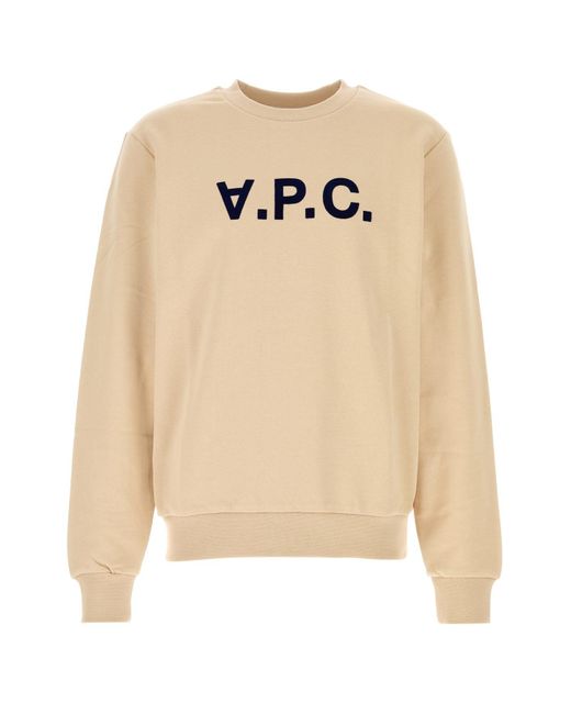 SWEAT STANDARD GRAND VPC di A.P.C. in Natural da Uomo