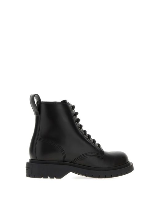 Givenchy Black Leather Ankle Boots