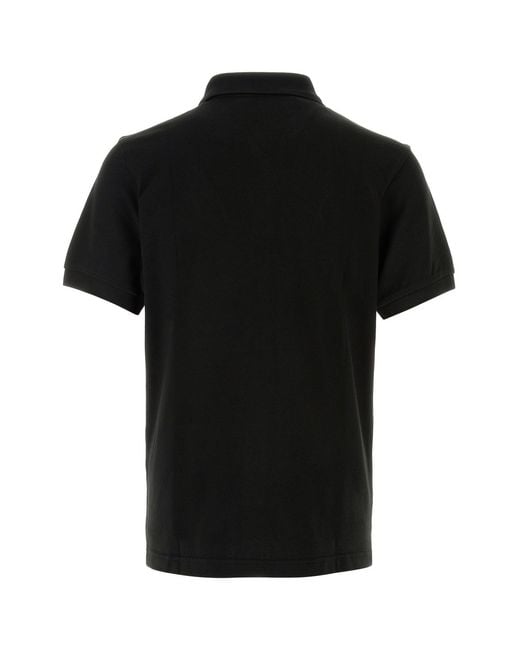 KENZO Black Solid Shirt Collar Polo for men