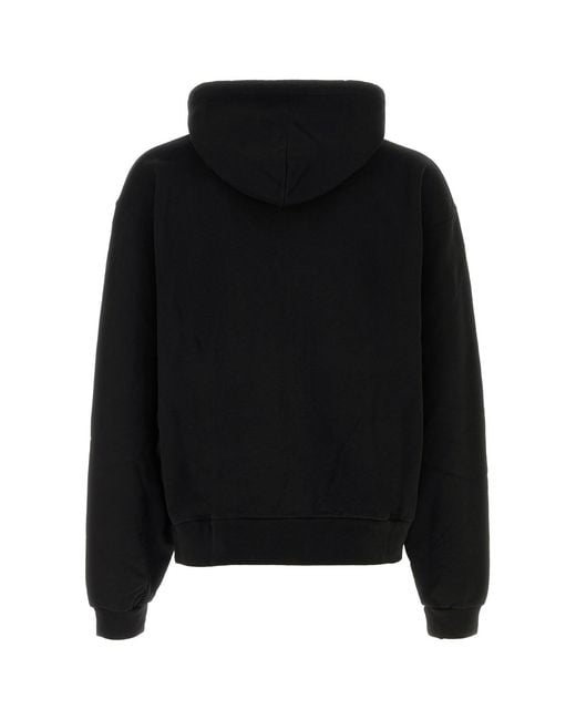 Balenciaga Black Cotton Sweatshirt for men