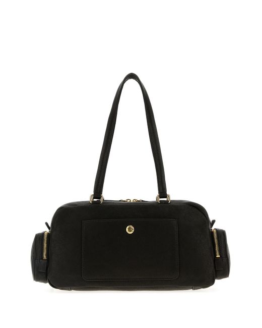 Borsa a spalla in pelle nera di Miu Miu in Black